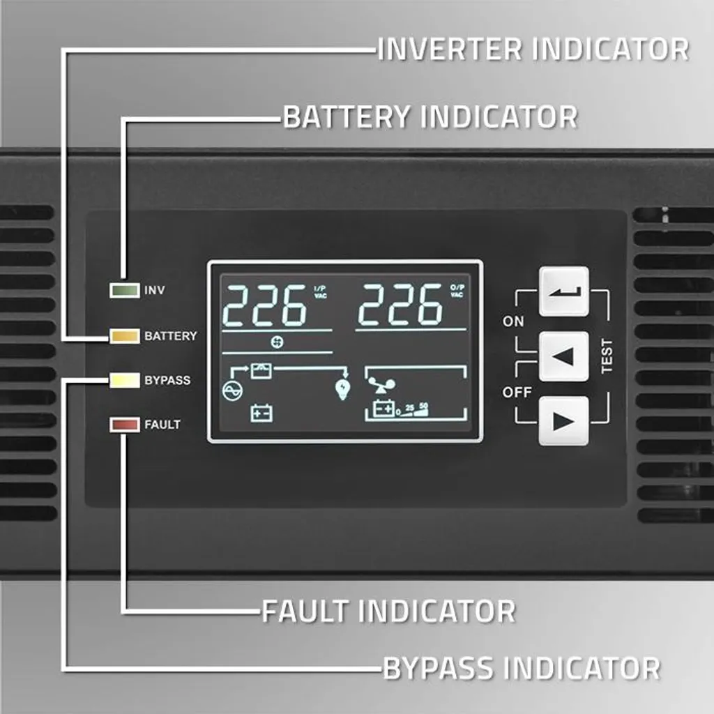 Onduleur Serveur Rack 1kVA Solution Alimentation Ininterrompue 1000W - 6