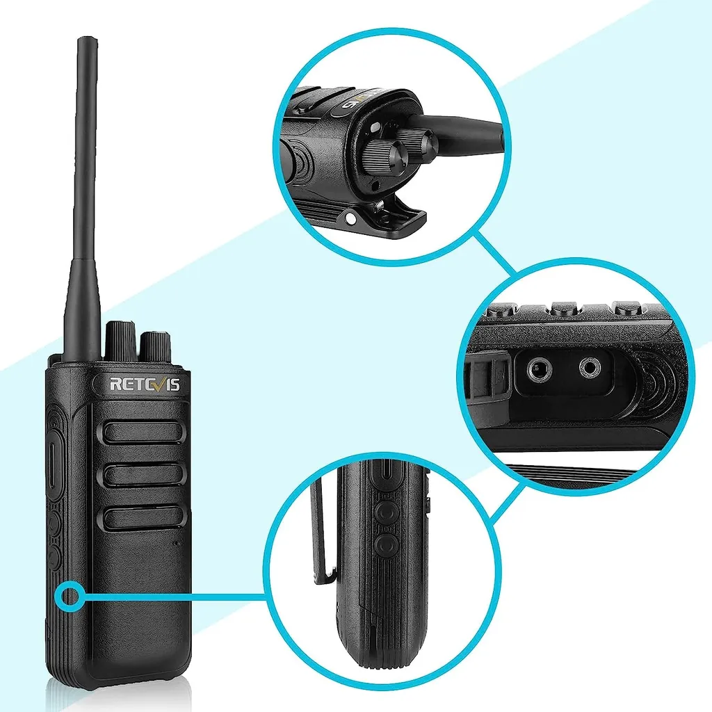 Radio Bidirectionnelle Rechargeable AI Intelligence Retevis RB85 Noir - 4
