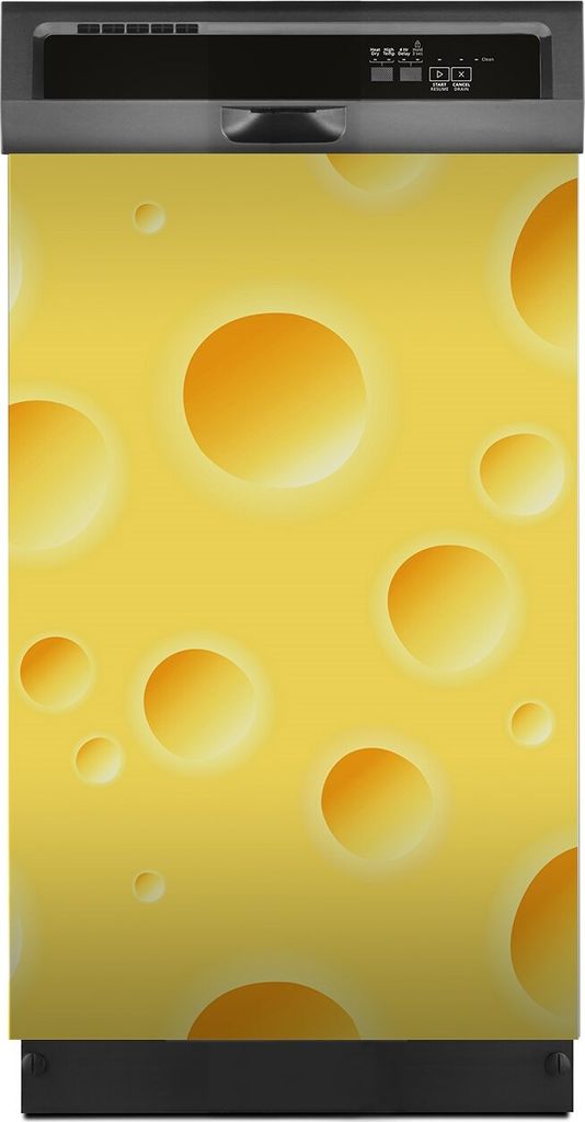 Aufkleber sticker 45x70 cm Dekorative folie Spülmaschine - gelber Käse
