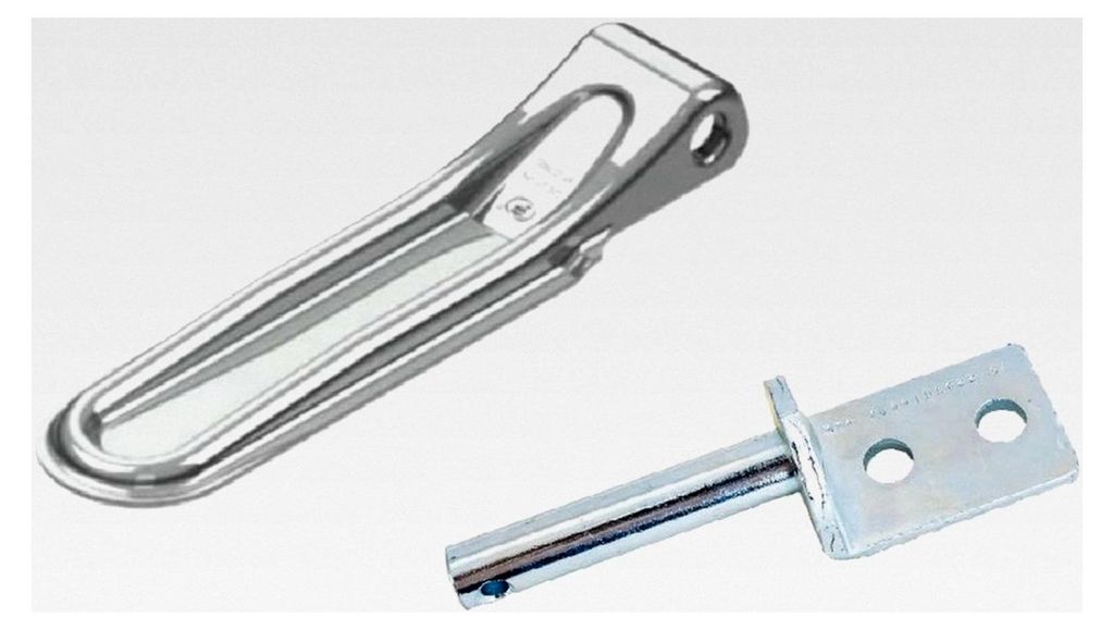 Seitenscharnier mit Griff ZW-01.270A+UZ-01B für Anhängerseitenmontage