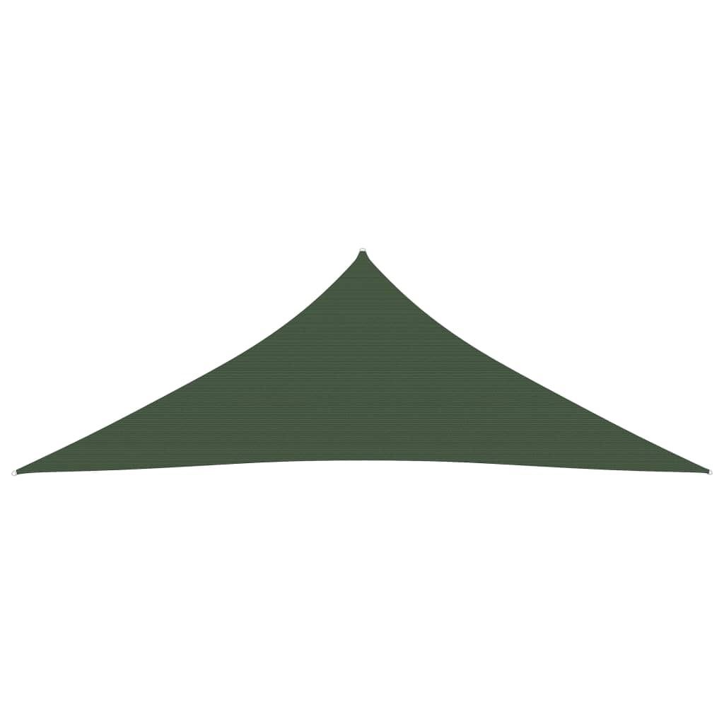 Hochwertigen Möbel Sonnenschirme - Grün Sonnensegel 160 g/m² Dunkelgrün 4,5x4,5x4,5 m HDPE NEU5598196