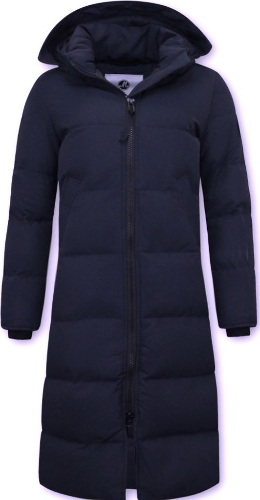 Lang Geschnittene Steppjacke Da - XS