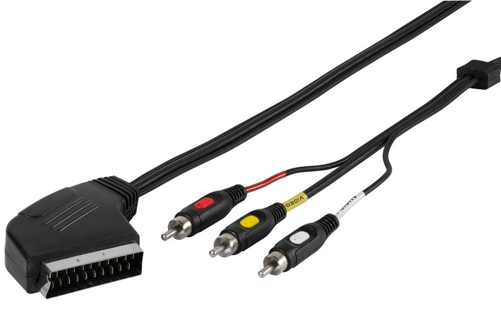 VIVanco™Hochwertiges Scart zu Cinch-Verbindung, IN und OUT, Produktbild 1