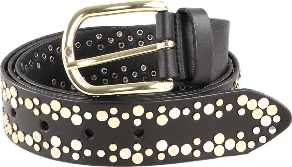 Vanzetti Leder Gürtel Belt 35MM W110 Black schwarz