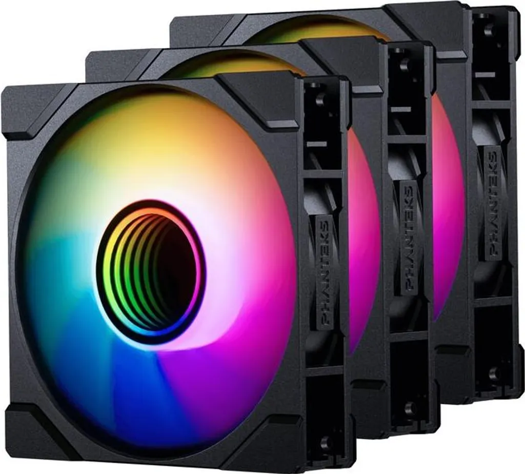 Phanteks M25R G2 D-RGB 3-Pack - Ventole Performance Lama Inversa Nere