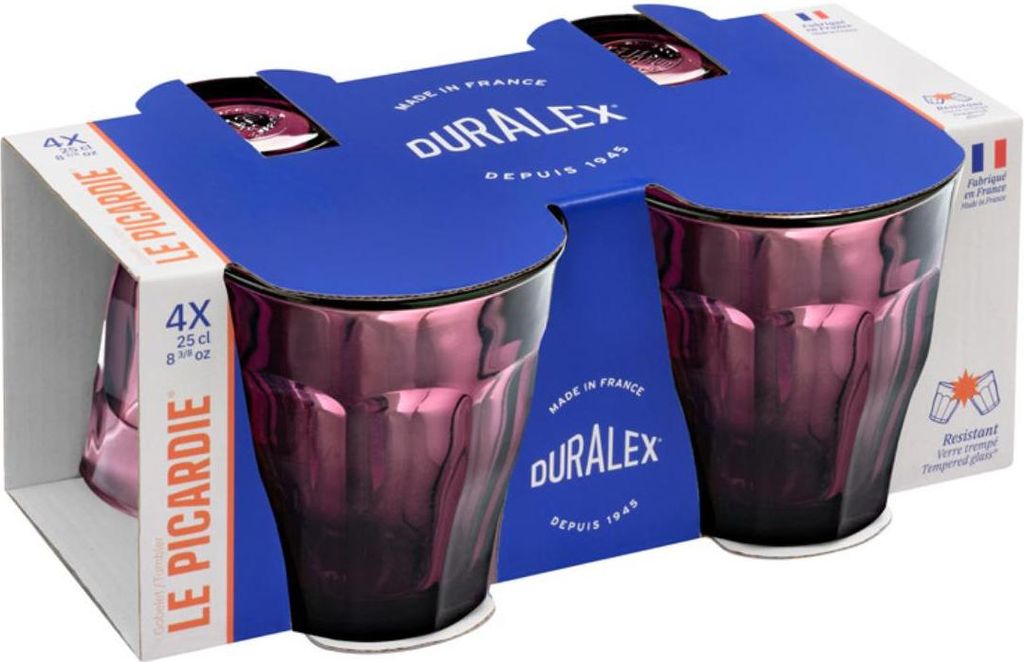 Lot de 4 verres Picardie prune - Duralex Image du produit 