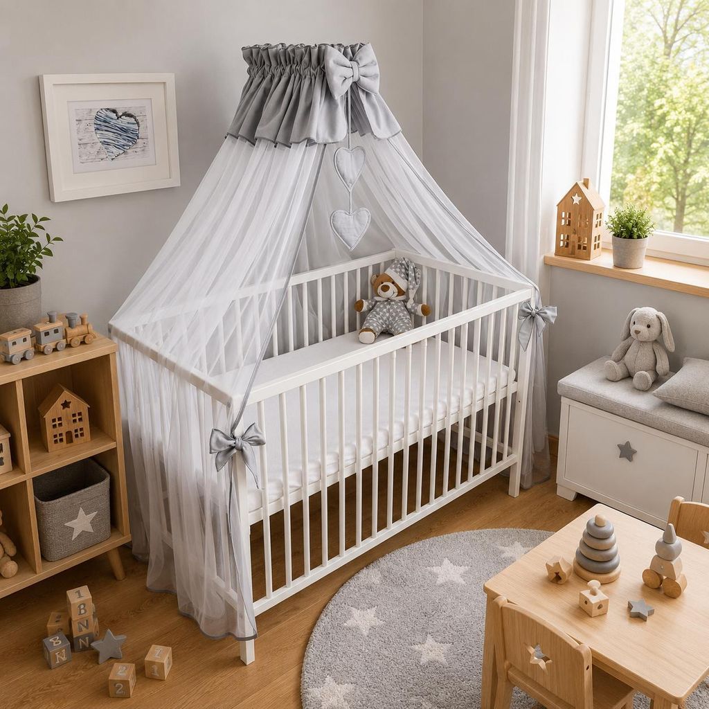 Babybett Betthimmel und Moskitonetz Traumnacht in Produktbild 