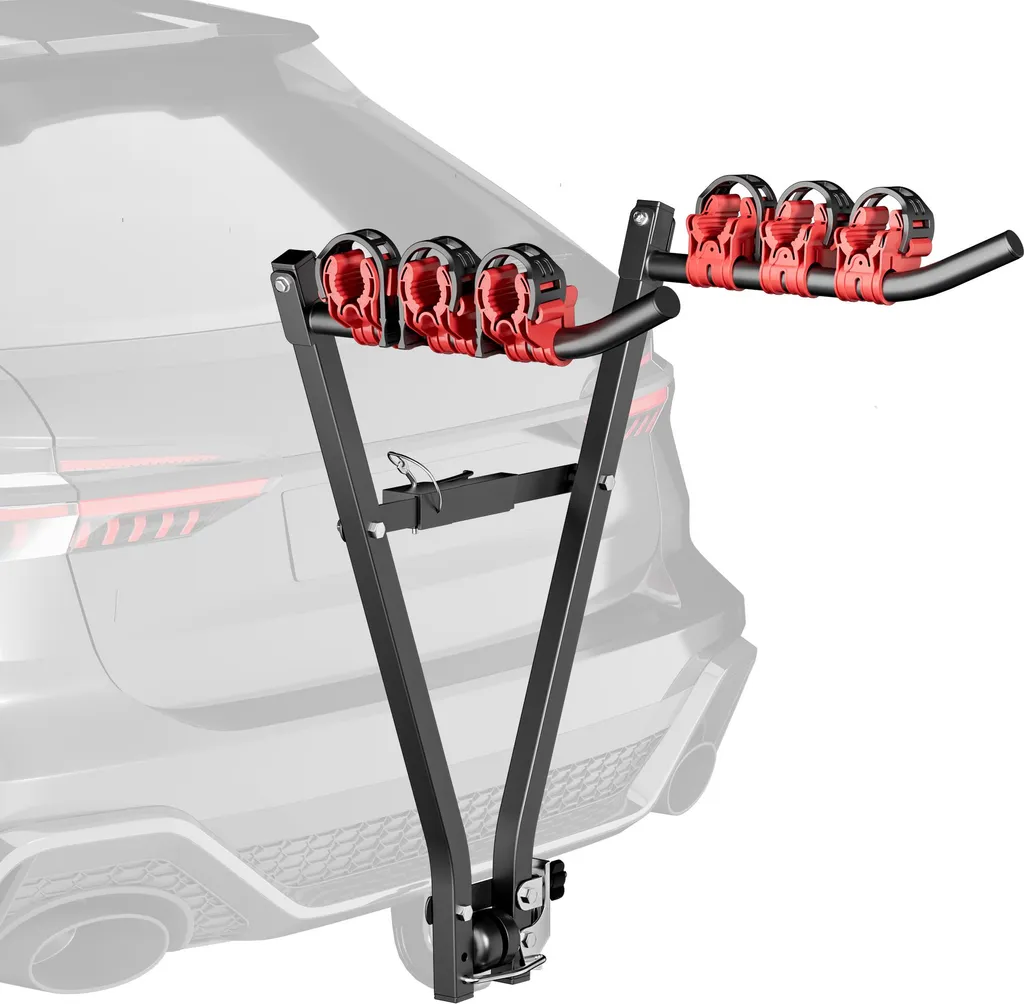 Wiltec Portabici Gancio Traino 3 Bici Acciaio 45kg - Offerta Online