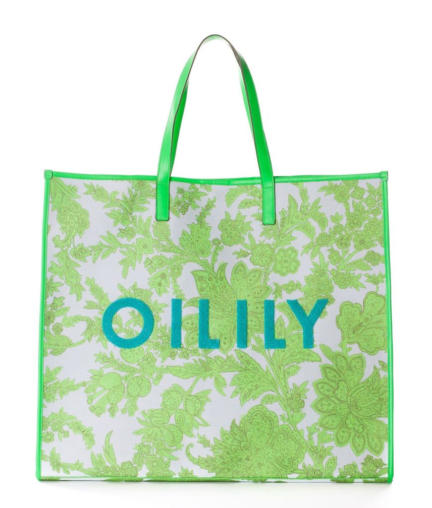 Oilily Speak Joy Big Square Shopper Green grün