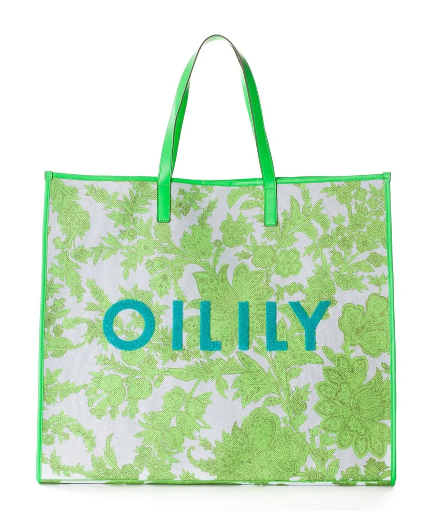 Sac Cabas Oilily Speak Joy Vert - Fini le Désordre avec ce Grand Shopper