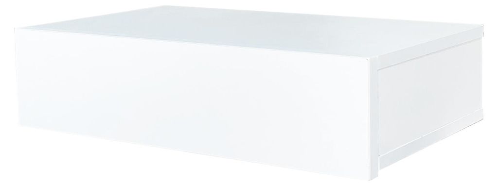Wandregal mit Schublade 40 cm Weiß Produktbild 