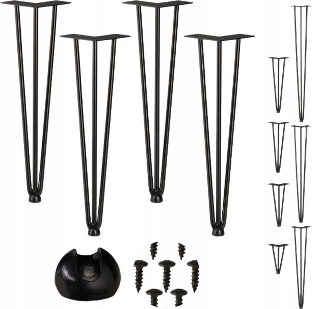 Silné čtvercové nohy z hliníku 45 cm pro stoly a skříně, Obrázek produktu 