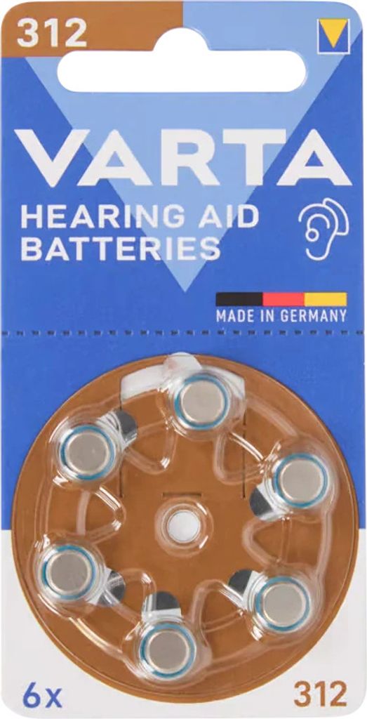 Varta Hörgerätebatterien pro 6 Stück Produktbild 