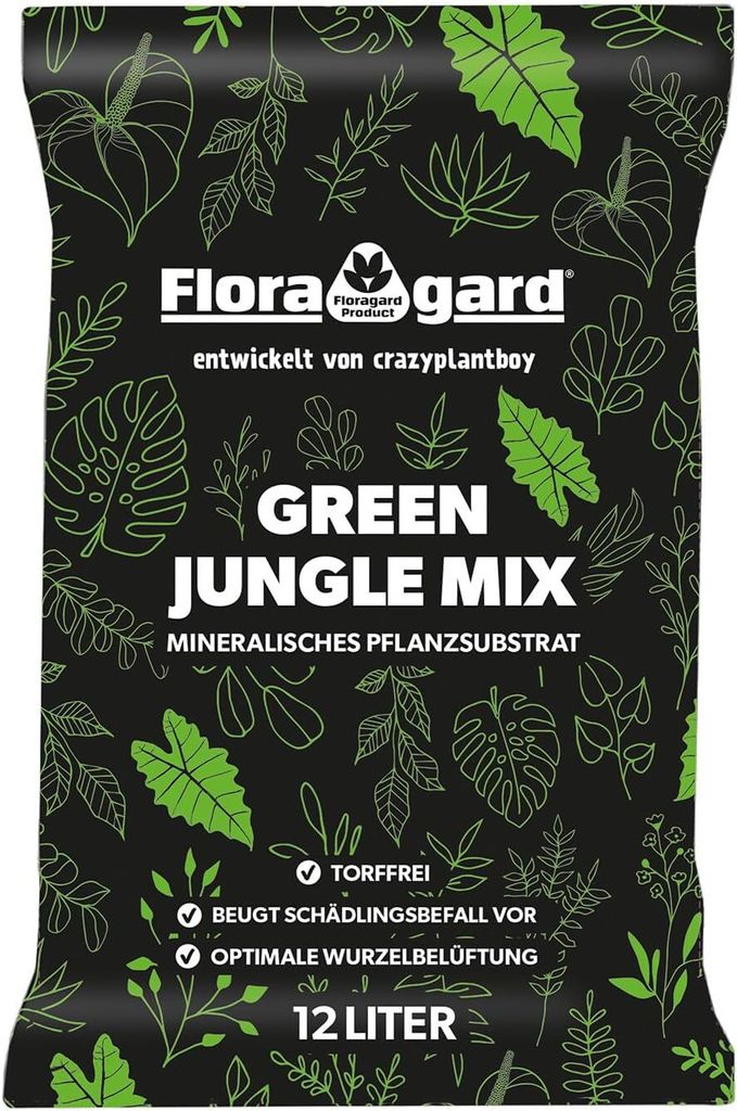 Floragard Green Jungle Mix 1 x 12 L, mineralisches Produktbild 