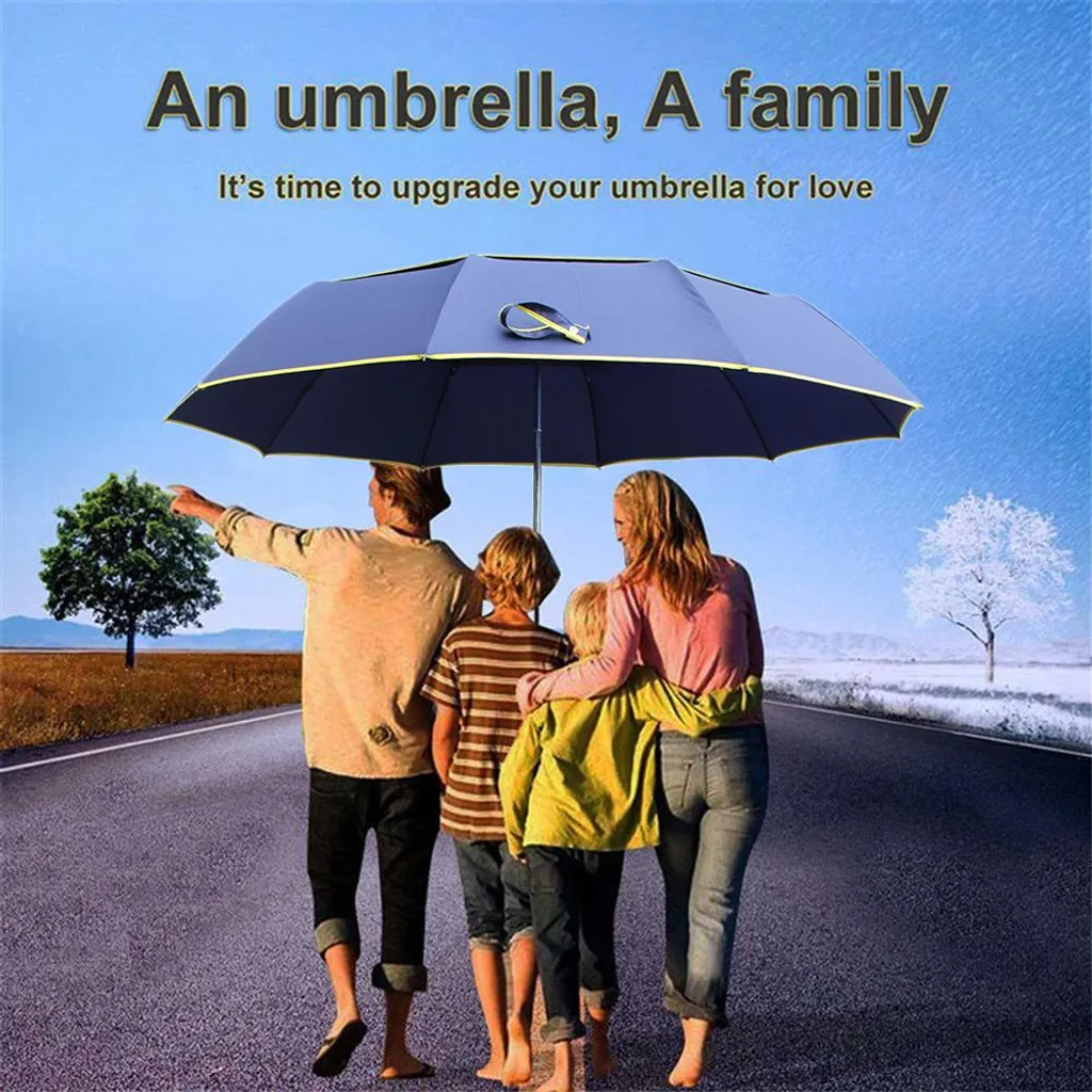 Parapluie Incassable Tempête Large Taille Pliable Solution Vent et Pluie - 3