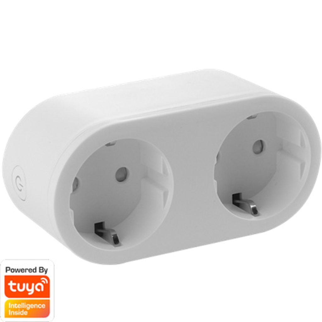 DENVER SHP-200 obojsmerná zástrčka, funkcia Wi-Fi, biela Obrázok produktu 
