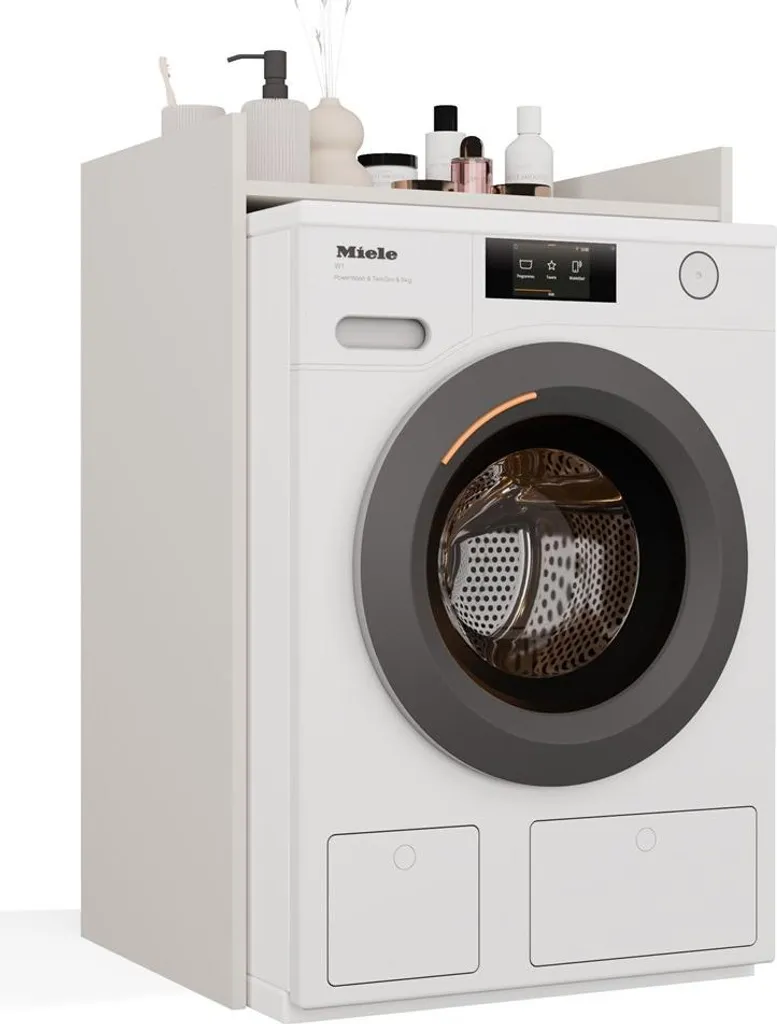 Gagnez de la place : Armoire POLA au-dessus du lave-linge Beige Sable