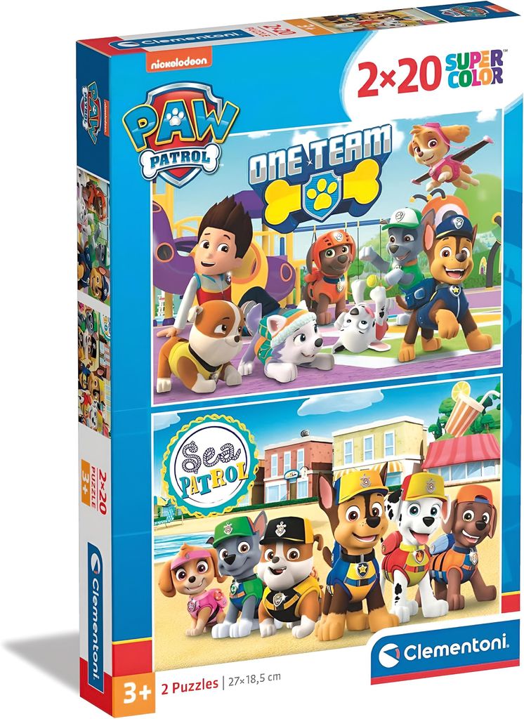 Clementoni Paw Patrol Puzzle 2x20 Teile