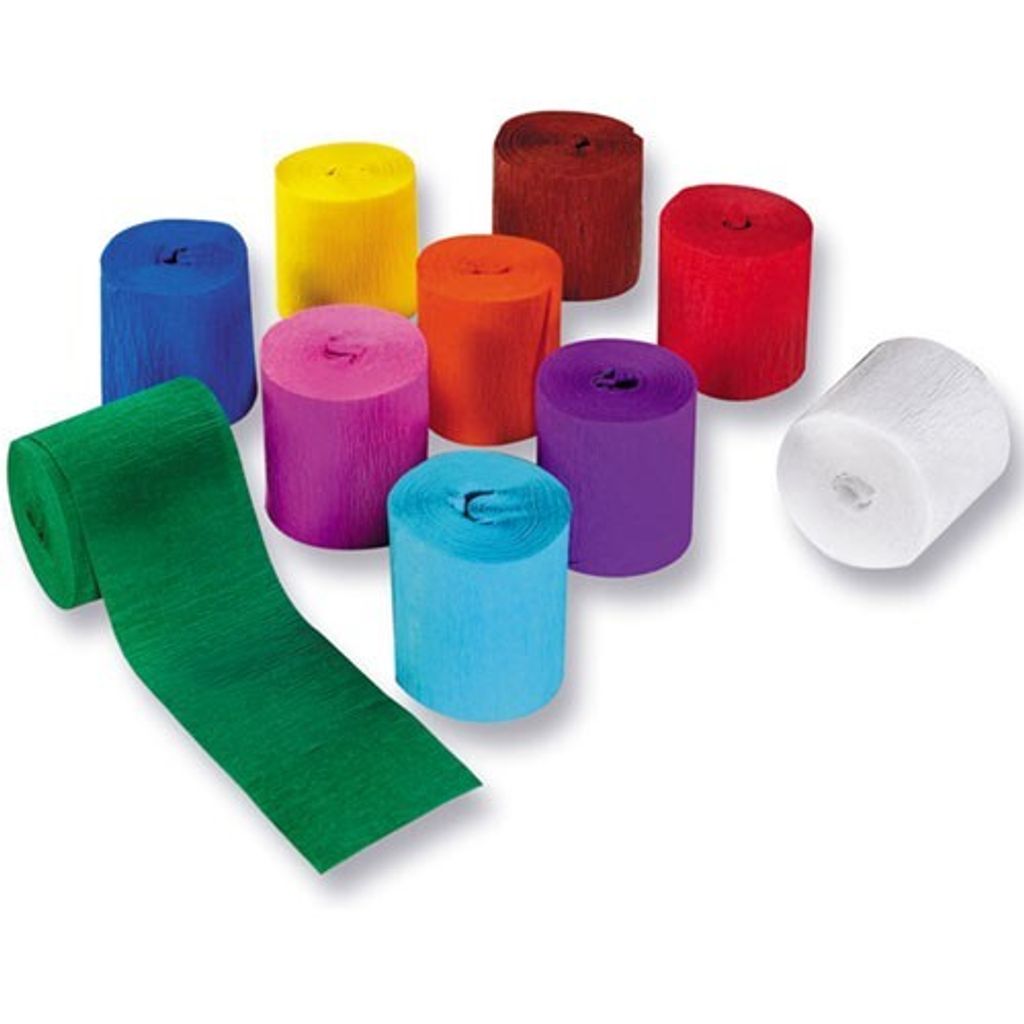 folia Kreppband, (B)50 mm x (L)10 m, farbig sortiert Immagine del prodotto 
