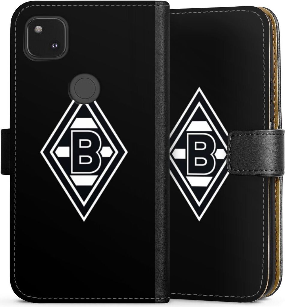 DeinDesign Klapphülle für Google Pixel 4a Handytasche Lederhülle Tasche Borussia Mönchengladbach Gladbach Wappen