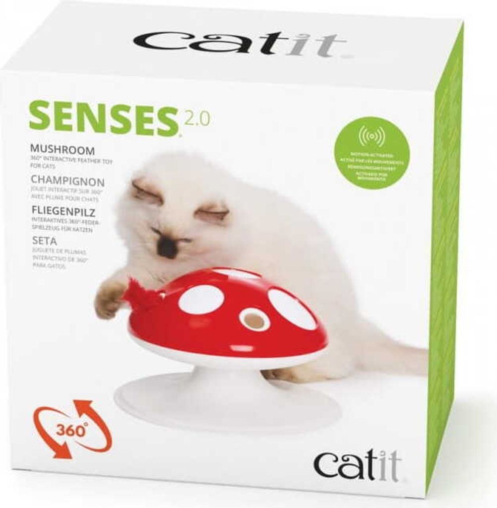 Catit Senses Mushroom, zabawka, dla kota, 15 x 24 cm, na Zdjęcie produktu 
