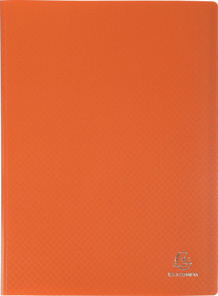Exacompta 10x Sichtmappe PP 500μ 40 glatten Hüllen transluzent A4 Orange 88424E
