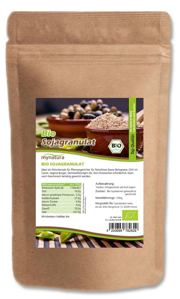 Mynatura  Sojagranulat - (1000g) - 1 Beutel (1000g) Produktbild 