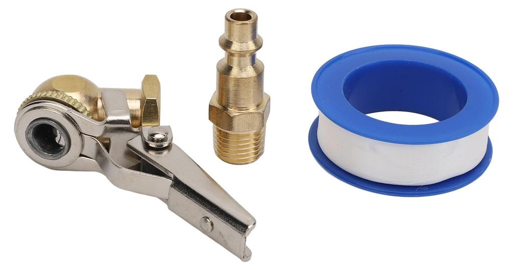 2 Sets geschlossene Kugel-Luftventile 150 PSI 1/4 Zoll FNPT, auslaufsicher, mit Sicherheitsclip, Reifenfüller für Auto, LKW, Motorrad, Fahrrad