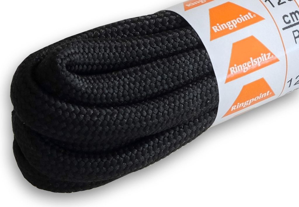 RINGELSPITZ - Trekking Schnürsenkel - 150 cm, schwarz Produktbild 