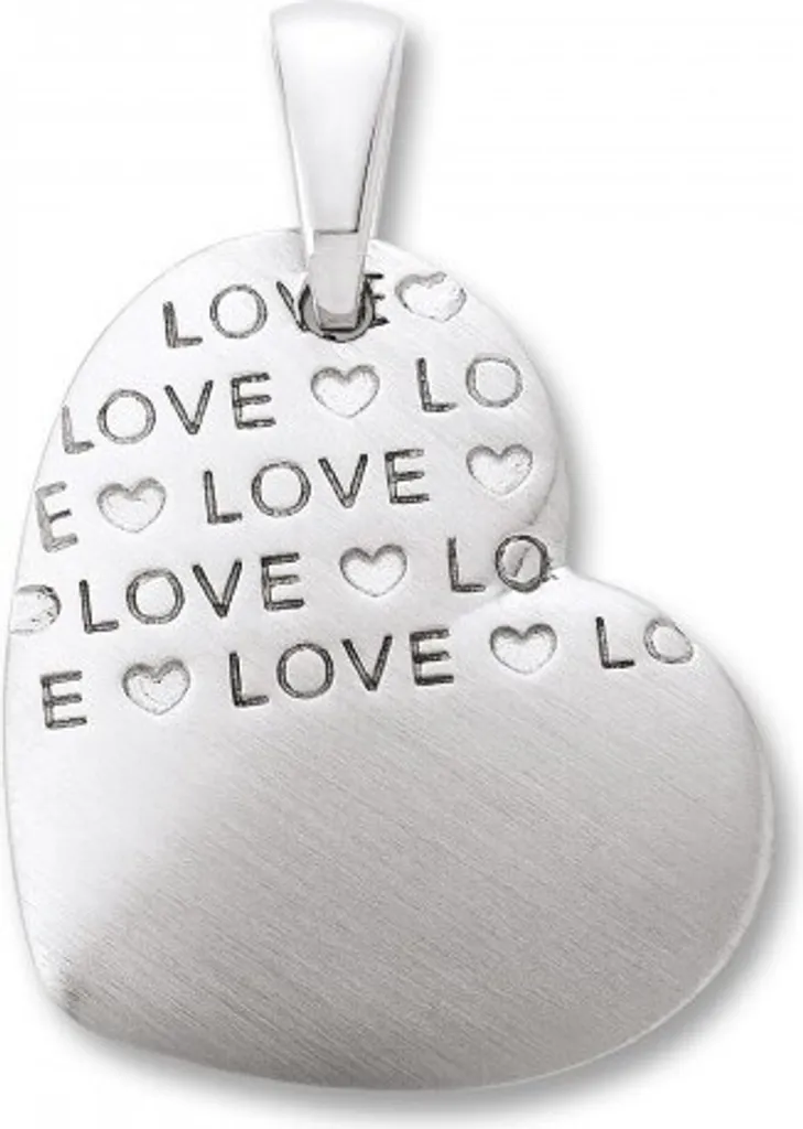 Pendentif argent 925 mat rhodié - Idée cadeau élégante pour toutes fêtes