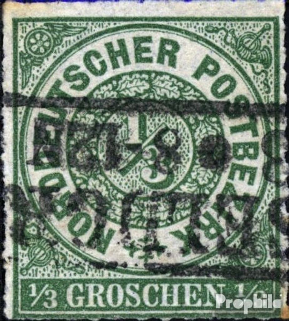 Briefmarken Norddeutscher Postbezirk 1868 Mi 2 fein (B-Qualität) gestempelt Groschenwährung