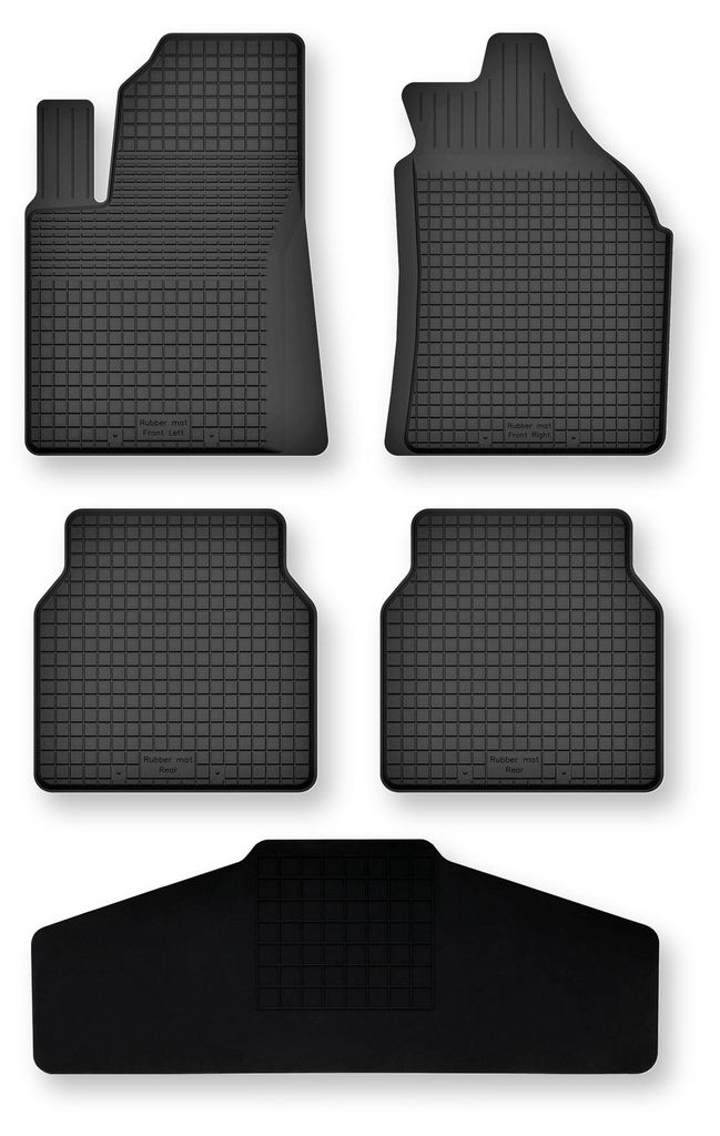 Tapis de sol en caoutchouc + tunnel pour Opel Crossland X Image du produit 