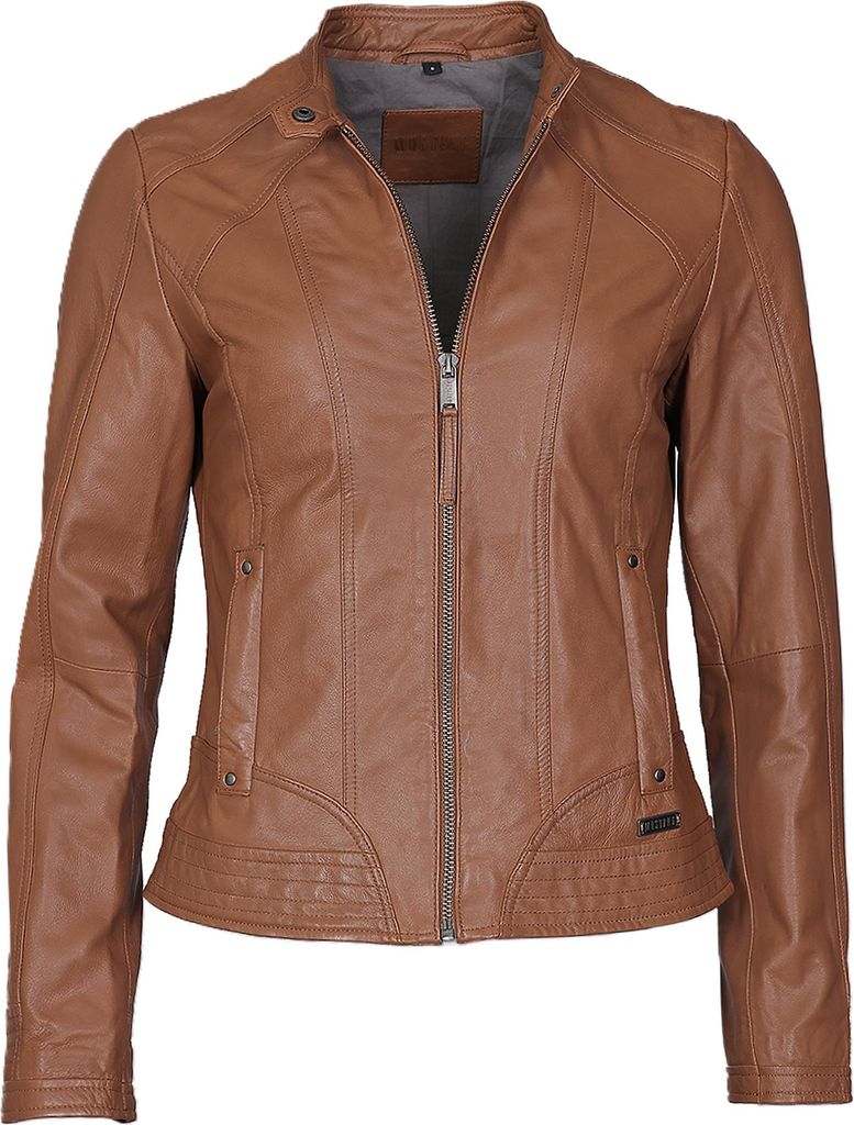 Mustang Lederjacke Blanca Damen cognac 3XL