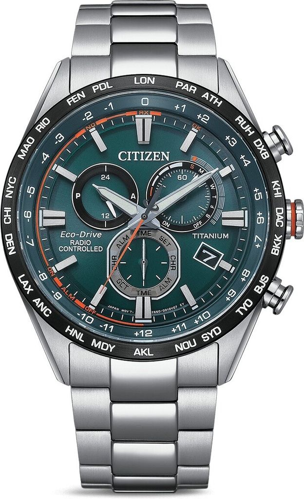 Zegarek męski Solar Date Alarm - Citizen Model: CB5946-82X Zdjęcie produktu 