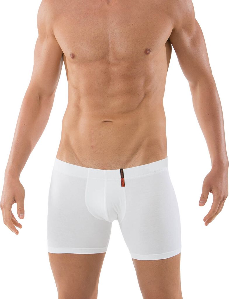 ALBERT KREUZ Retro-Shorts Stretch-Baumwolle Hamburg weiß, 04/S