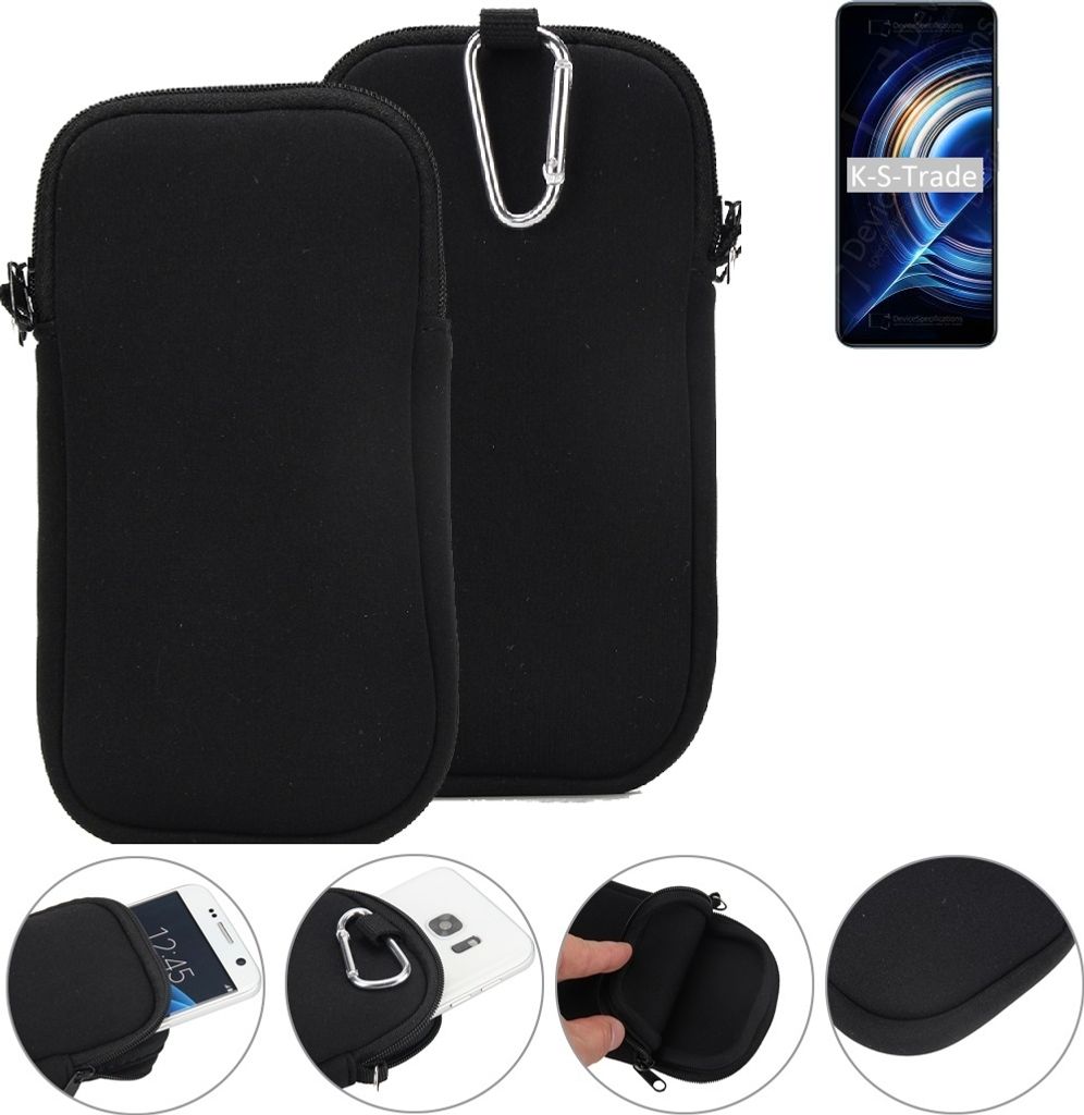 K-S-Trade Neopren-Hülle Handyhülle kompatibel mit Xiaomi Redmi K50 Schutzhülle Neoprenhülle Sleeve Schutz-Hülle Gürtel Tasche Case Holster