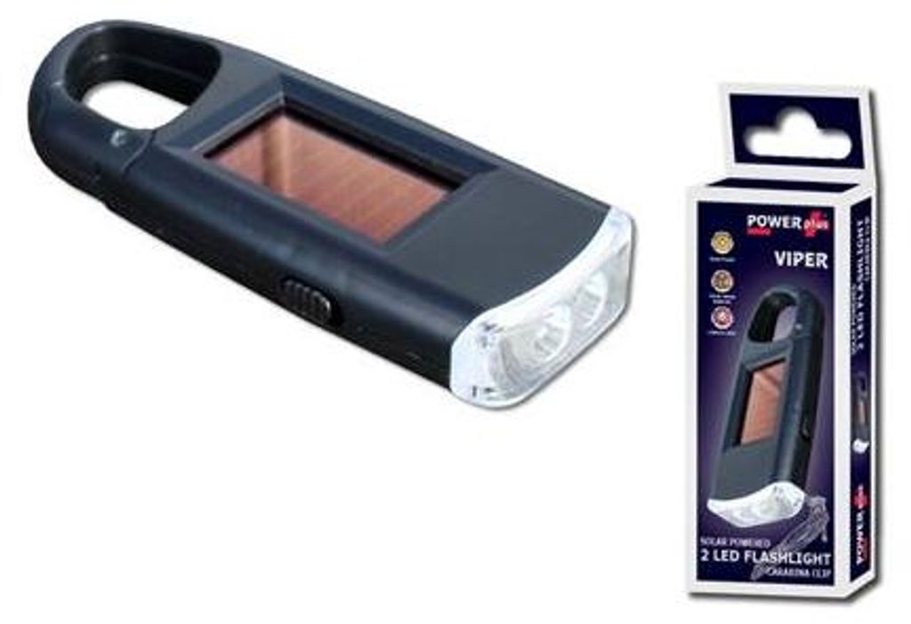PowerPlus Mini Taschenlampe Viper - mit Karabijn -Haken