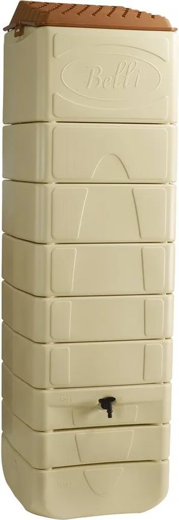 Récupérateur d'eau de pluie beige 650 litres Pateya haute densité