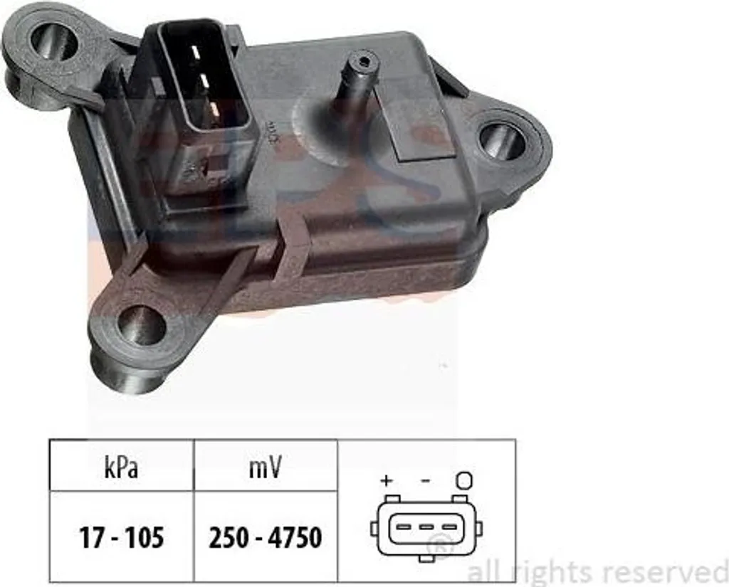 Capteur de pression EPS 1.993.003 compatible Citroën Xantia et Xsara