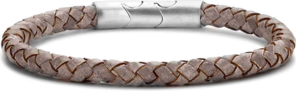 Frank 1967 bracelet sand braided leather 20cm ips