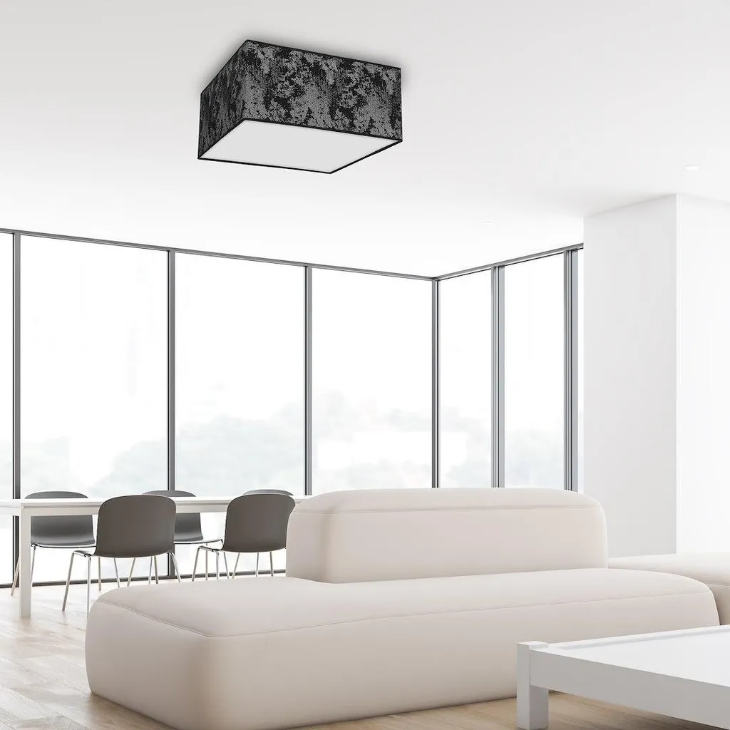 Plafonnier Double Source SATINO - Luminaire de Plafond Moderne 2x60W