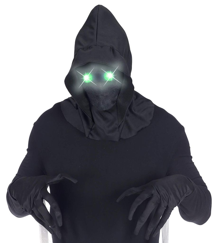 Masker met groene, lichtgevende ogen Productafbeelding 