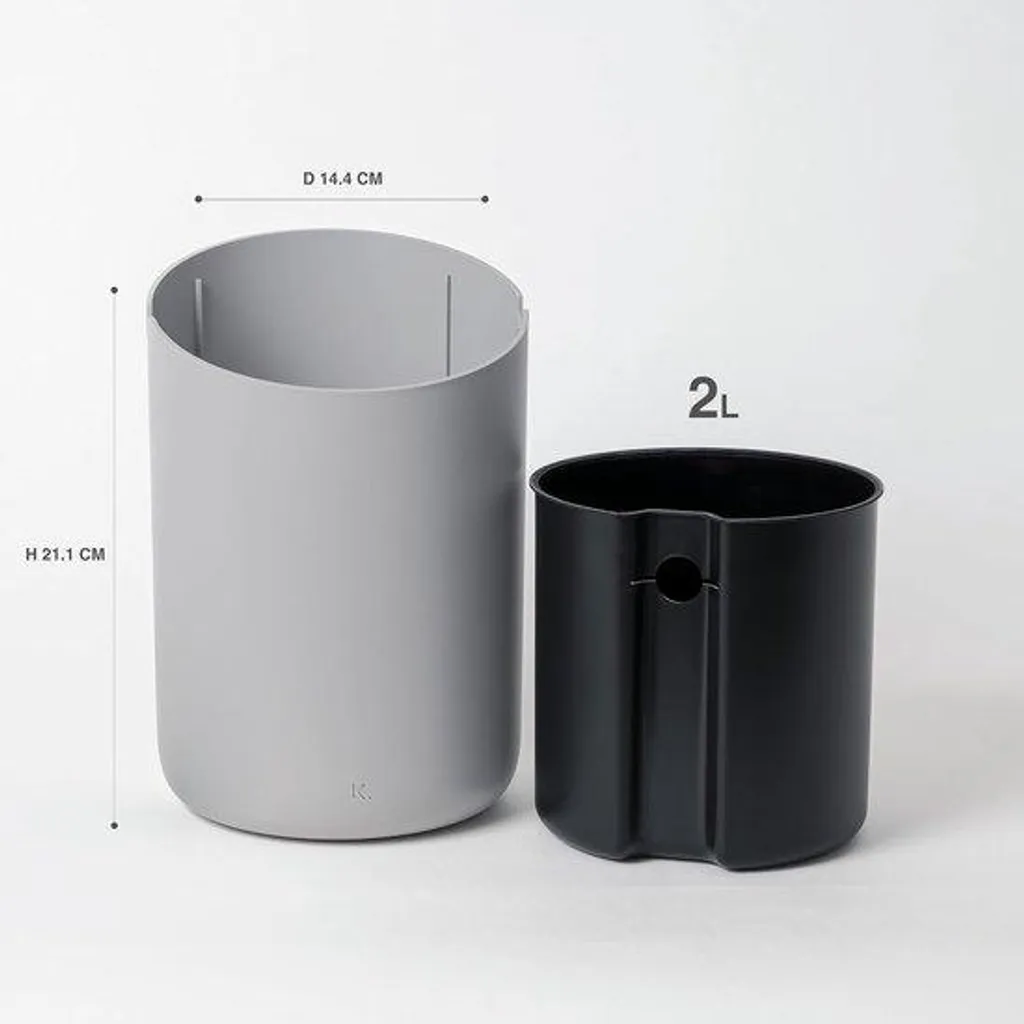 Poubelle de bureau et cuisine Tove 2L - Mini format pour petits déchets