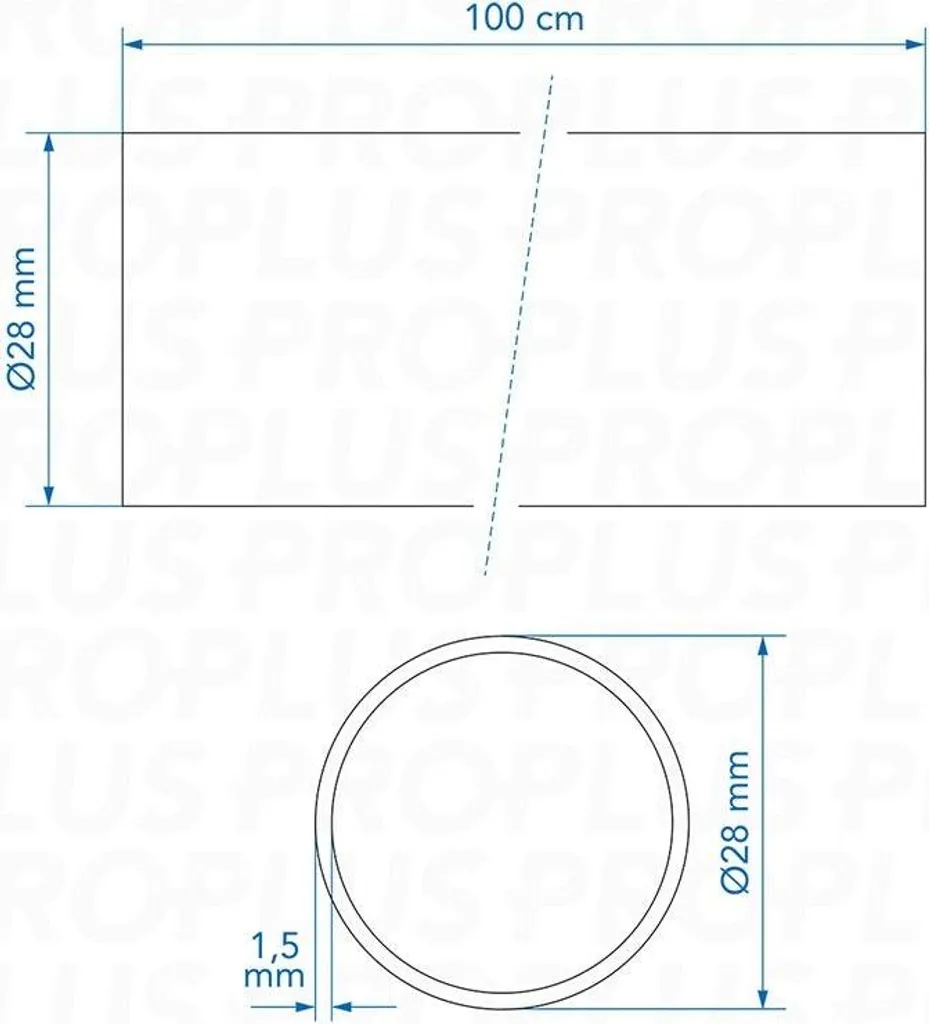 Conduit évacuation eaux usées 1m Ø 28mm pour machine à laver et évier - 4