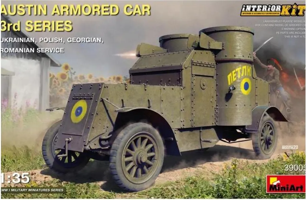 Austin Spähpanzer 1:35 Kit Modélisme pour Diorama Historique Ukraine 3Ser