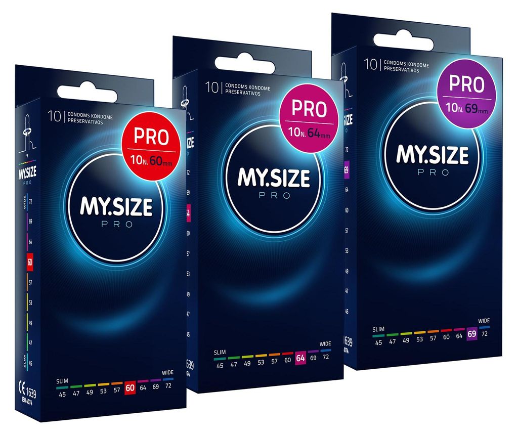 MY.SIZE Preservativo PRO misura 5,6,7-60,64,69 mm, 3x10 Immagine del prodotto 