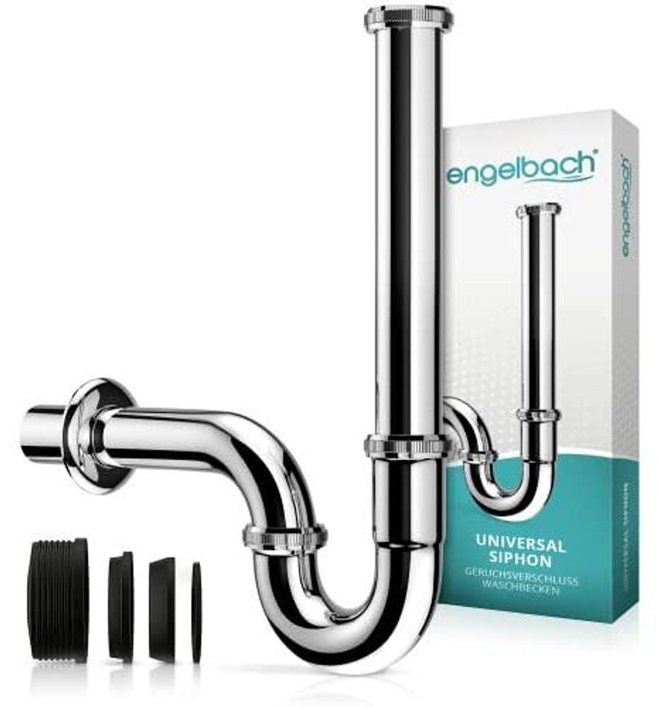 Extra langer Waschbecken-Siphon – Engelbach, 1 1/4 Zoll mit Produktbild 