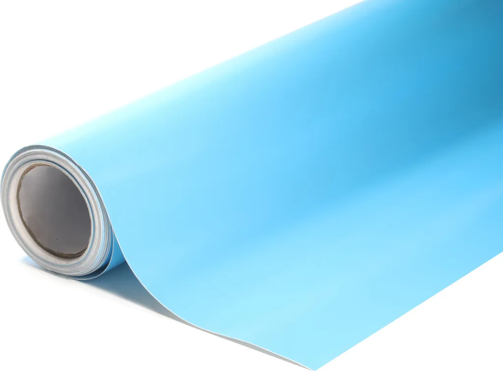 Vinyle de covering bleu ciel brillant 152x200cm adhésif carrosserie