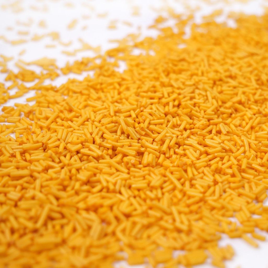 Streuselheld Jimmie`s Light Gold 40g Streusel zum Dekorieren und Verzieren von Gebäck aller Art wie Torten Kuchen Keksen Zuckerstreusel