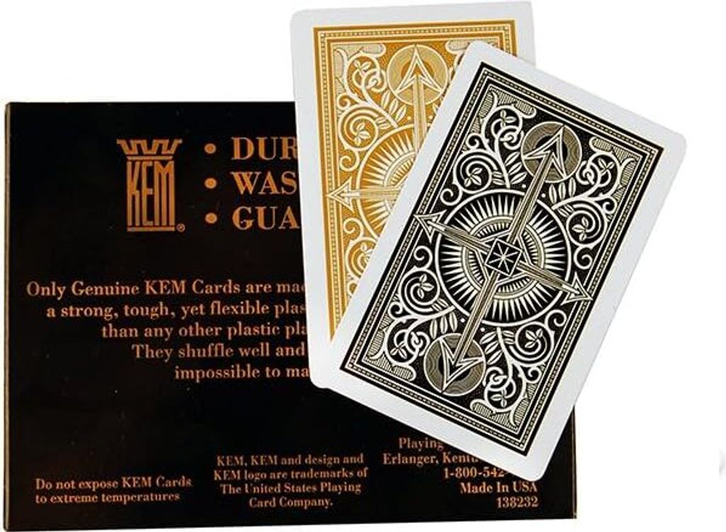 Spielkarten BICYCLE WIDE BLACK&GOLD JAMBO INDEX 2 TALIE Produktbild 